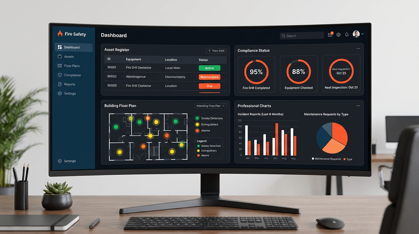 Fire Safety Dashboard with Compliance Analytics